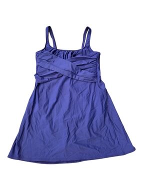 Lands End Swim Dress In Vibrant Purple, Slimming, Size 16